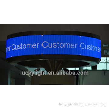 indoor full color P4/P6.66/P10 flexible led matrix display